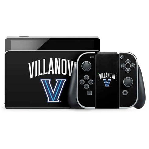 Villanova University V Black Nintendo Switch OLED (2021) Skin